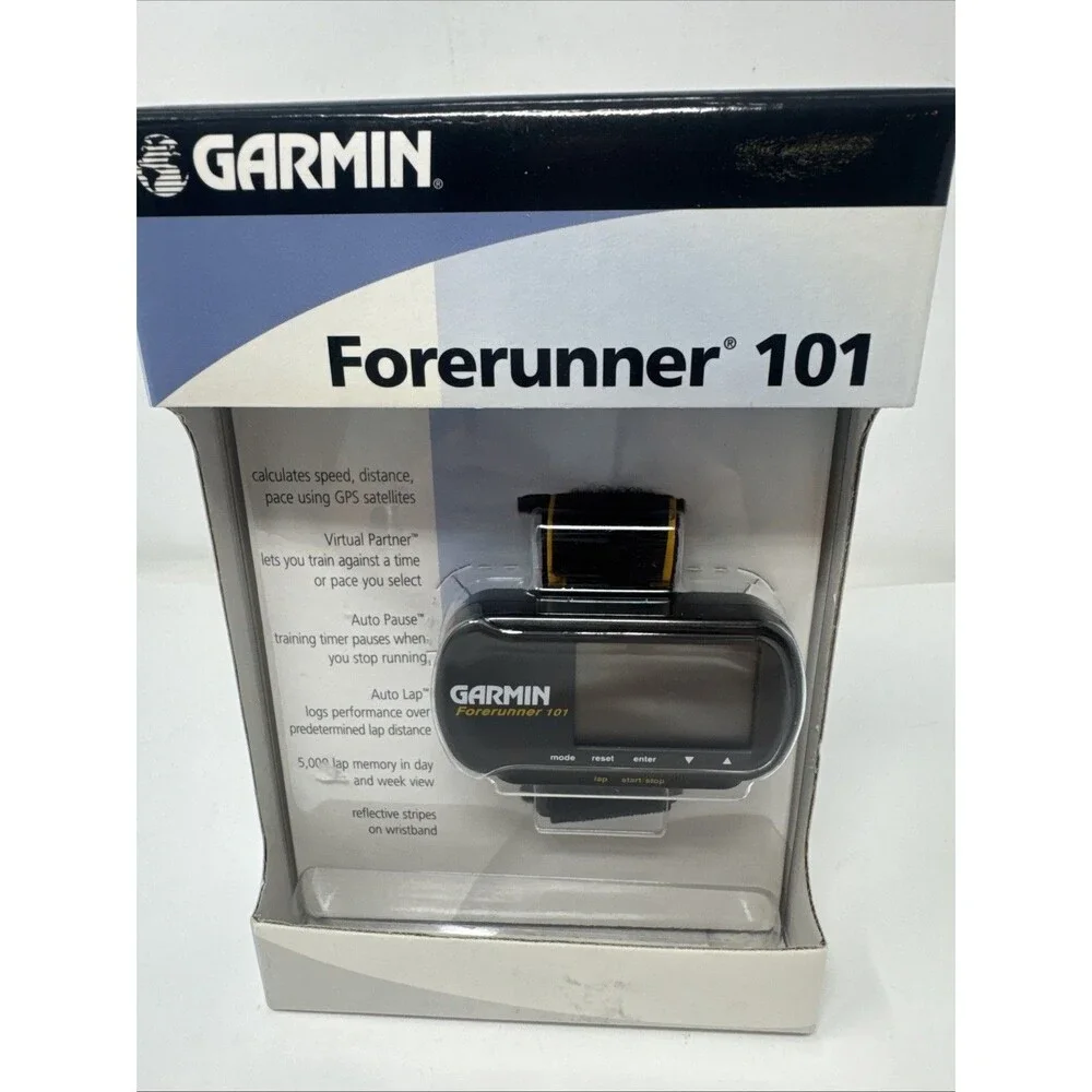 Garmin Forerunner 101 gps running watch NEW with wristband FRESH BATTERIES